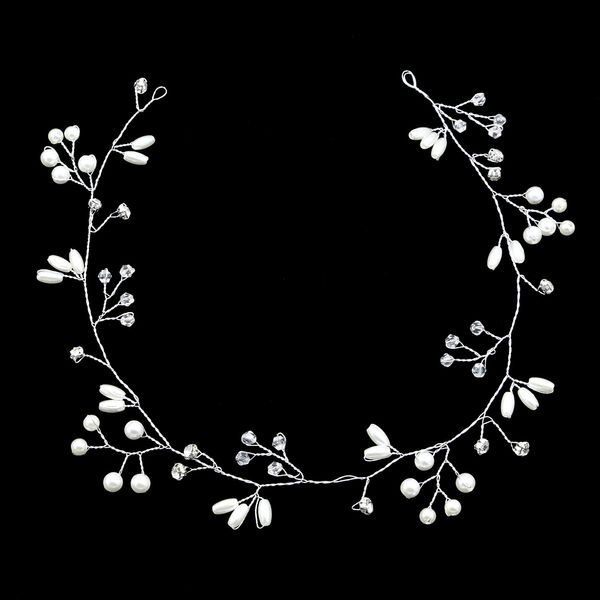 bride 35cm bride manual pearl hair band headwear wedding dress full dress accessories hair band, Silver
bride 35cm bride manual pearl hair band headwear wedding dress full dress accessories hair band, Silver