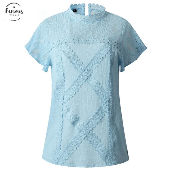 cotton lace shirts women 2019 fashion o neck short sleeve casual blouses and hollow out blusas, White
cotton lace shirts women 2019 fashion o neck short sleeve casual blouses and hollow out blusas, White