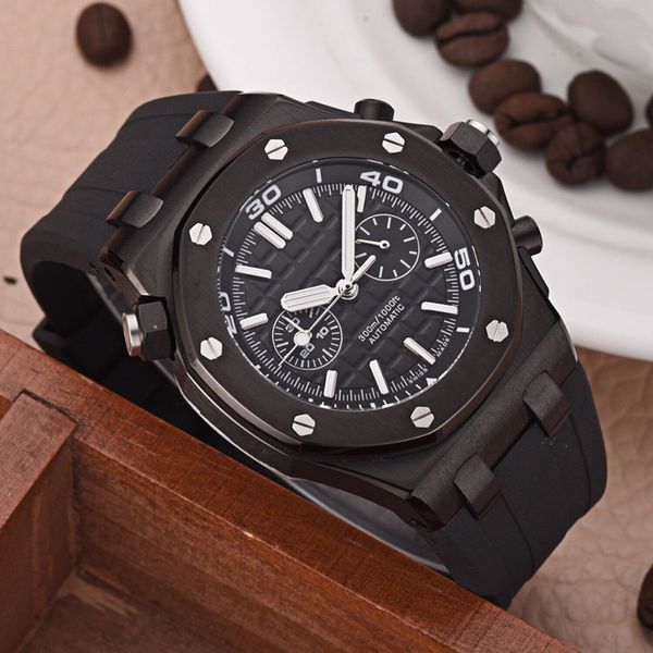 1:1 luxury mens watch imported quartz electronic movement mineral glass mirror 316 steel case diameter 46mm 14mm black rubber strap a37, Slivery;brown
1:1 luxury mens watch imported quartz electronic movement mineral glass mirror 316 steel case diameter 46mm 14mm black rubber strap a37, Slivery;brown