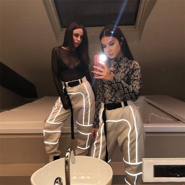 светоотражающие лоскутная повседневный cargo pants дизайнер женские светоотражающие штаны взрыв моделей 2019 весна новых женщин хаки серый ч, Black;white
светоотражающие лоскутная повседневный cargo pants дизайнер женские светоотражающие штаны взрыв моделей 2019 весна новых женщин хаки серый ч, Black;white