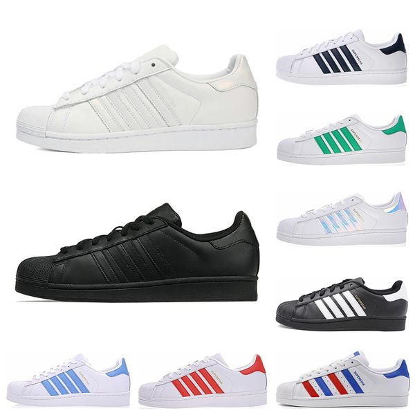 2019 super star white hologram iridescent junior men superstars 80s sneakers pride mens womens superstar sports casual shoes 36-45, Black
2019 super star white hologram iridescent junior men superstars 80s sneakers pride mens womens superstar sports casual shoes 36-45, Black