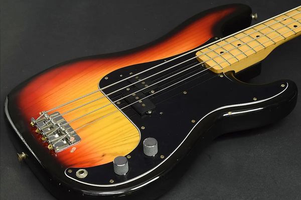 custom shop 4 strings 1972 precision bass 3 tone vintage sunburst electric bass guitar maple neck, rosewood fingerboard, black pickguard
custom shop 4 strings 1972 precision bass 3 tone vintage sunburst electric bass guitar maple neck, rosewood fingerboard, black pickguard