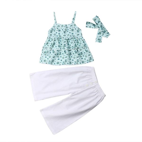 2019 style 3pcs toddler kids baby girls spring summer outfits flower long pants+headband adorbale clothes set, White
2019 style 3pcs toddler kids baby girls spring summer outfits flower long pants+headband adorbale clothes set, White