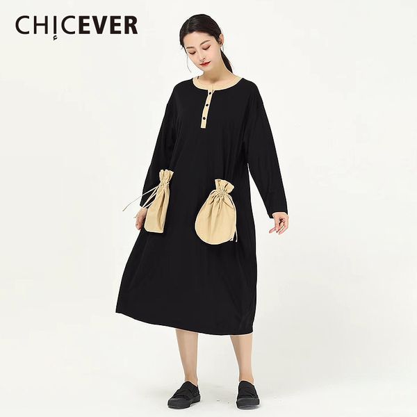 casual dresses chicever patchwork pockets women dress o neck long sleeve high waist hit color for female fashion clothing tide, Black;gray
casual dresses chicever patchwork pockets women dress o neck long sleeve high waist hit color for female fashion clothing tide, Black;gray