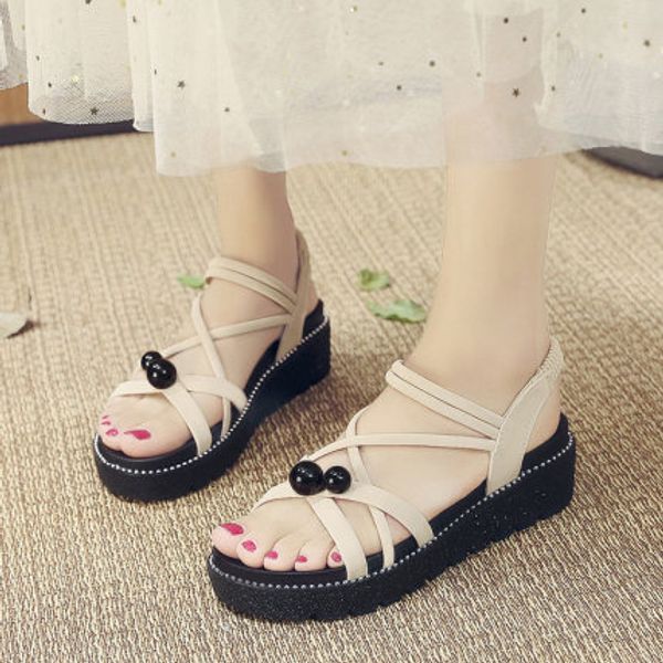 thick bottom sandals female fairy wind 2020 new summer straps increase flat bottom students wild roman shoes ins tide, Black
thick bottom sandals female fairy wind 2020 new summer straps increase flat bottom students wild roman shoes ins tide, Black
