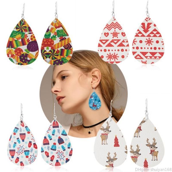 прекрасная кожа pu рождество мотаться elk снежинка deer teardrop серьги падение партия уха ювелирных изделия аксессуары подарки, Silver
прекрасная кожа pu рождество мотаться elk снежинка deer teardrop серьги падение партия уха ювелирных изделия аксессуары подарки, Silver