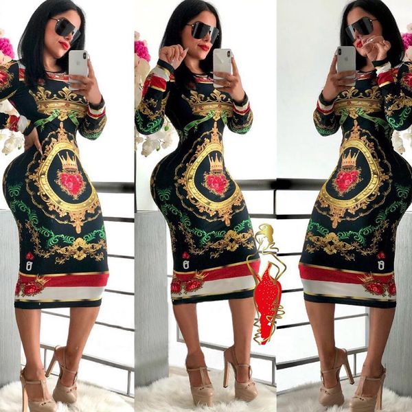 designer women dresses stretch party dress luxury pattern bodycon fashion floral print womens clothing polyester size s-2xl 5 styles, Black;gray
designer women dresses stretch party dress luxury pattern bodycon fashion floral print womens clothing polyester size s-2xl 5 styles, Black;gray