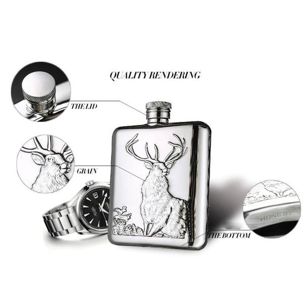 304 stainless steel hhip flask authentic outdoor portable 6 ounces handmade wineware boutique delivery funnel
304 stainless steel hhip flask authentic outdoor portable 6 ounces handmade wineware boutique delivery funnel