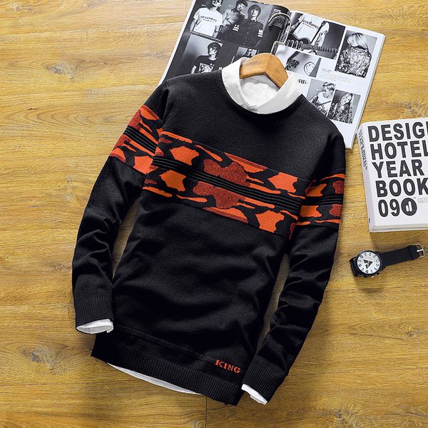 2019 new autumn winter Men Long Sleeve Fashion Stripe woollen fleece lining Sweater Pullovers cotton knitting clothing
2019 new autumn winter Men Long Sleeve Fashion Stripe woollen fleece lining Sweater Pullovers cotton knitting clothing