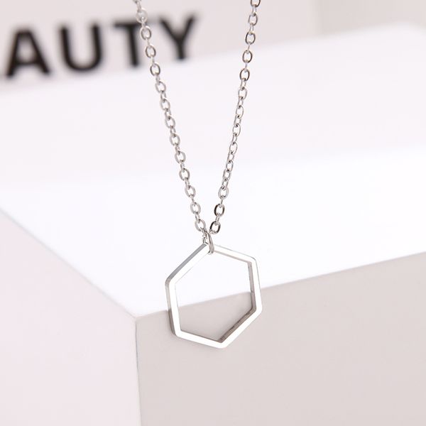 popular jewelry genuine stainless steel necklace for women geometric necklace chain pendant engagement jewelry female for women, Silver
popular jewelry genuine stainless steel necklace for women geometric necklace chain pendant engagement jewelry female for women, Silver