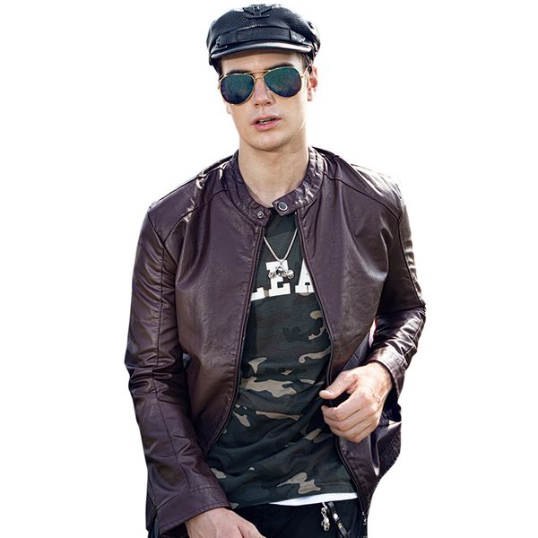 leather jacket men coats m-3xl pu outerwear men business autumn male jacket 969, Black
leather jacket men coats m-3xl pu outerwear men business autumn male jacket 969, Black