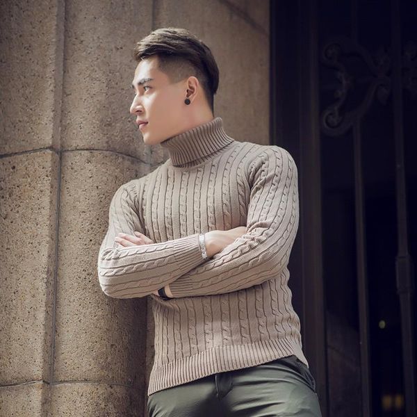 mens sweaters fall winter thick warm cashmere sweater men turtleneck mens sweaters slim fit pullover men knitwear double collar, White;black
mens sweaters fall winter thick warm cashmere sweater men turtleneck mens sweaters slim fit pullover men knitwear double collar, White;black