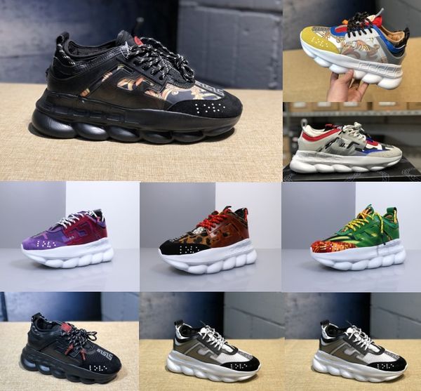luxury shoes chain reaction designer sneakers sport fashion casual shoes for men and women trainer lightweight link-embossed sole, Black
luxury shoes chain reaction designer sneakers sport fashion casual shoes for men and women trainer lightweight link-embossed sole, Black
