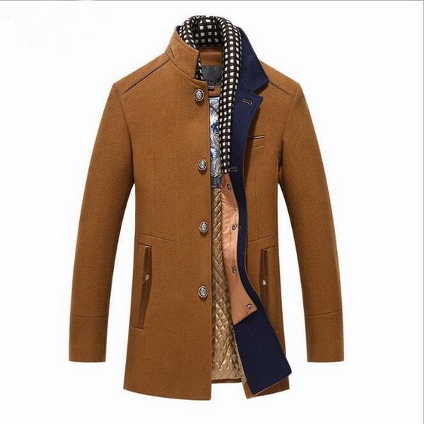 vxo 2019 men wool blend coat autumn winter men's jacket thick wool blend casual cashmere coat casual men overcoat collar jacket, Black
vxo 2019 men wool blend coat autumn winter men's jacket thick wool blend casual cashmere coat casual men overcoat collar jacket, Black
