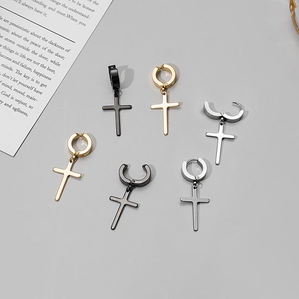 korean-style fashion simple stainless steel cross shelf earrings europe and america short pierceless versatile fashion clip-on m, Silver
korean-style fashion simple stainless steel cross shelf earrings europe and america short pierceless versatile fashion clip-on m, Silver