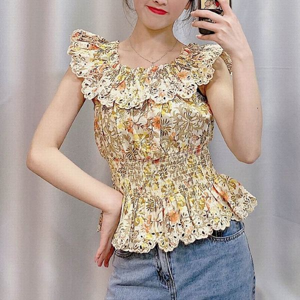 women blouse summer 2020 new fashion floral prints embroidery modern girl ruffle pullover shirt, White
women blouse summer 2020 new fashion floral prints embroidery modern girl ruffle pullover shirt, White