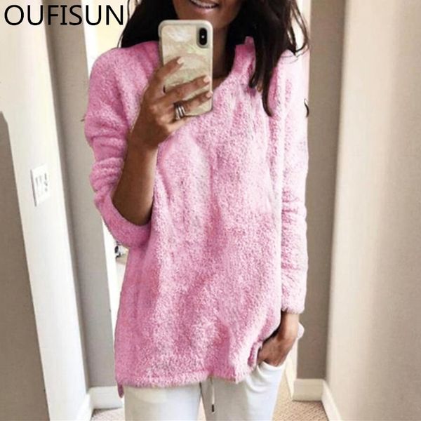 oufisun 2019 autumn winter plush sweatshirts fashion o-neck full sleeve pullovers sweatshirts womens oversized sweatshirt 5xl, Black
oufisun 2019 autumn winter plush sweatshirts fashion o-neck full sleeve pullovers sweatshirts womens oversized sweatshirt 5xl, Black