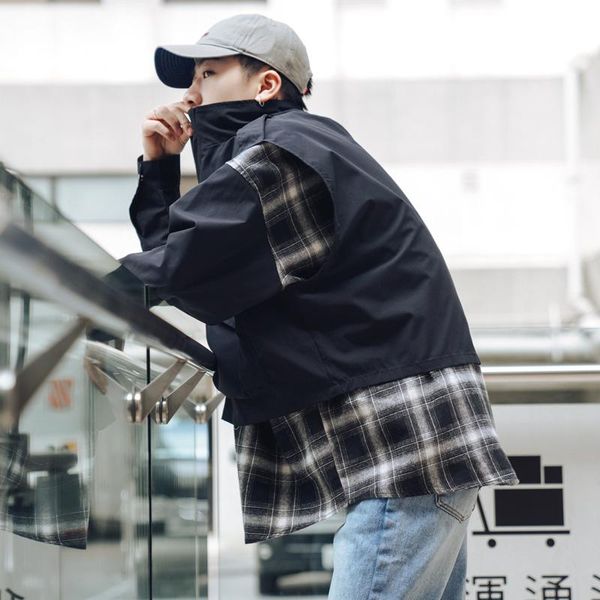 2019 korean version of the spring new fake two-piece casual plaid jacket streetwear hip hop cotton punk style xl ing, Black;brown
2019 korean version of the spring new fake two-piece casual plaid jacket streetwear hip hop cotton punk style xl ing, Black;brown