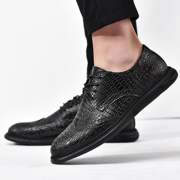 large size 38-47 new fashion genuine leather casual shoes men's leather casual sneakers fashion comfortable flats shoes, Black
large size 38-47 new fashion genuine leather casual shoes men's leather casual sneakers fashion comfortable flats shoes, Black