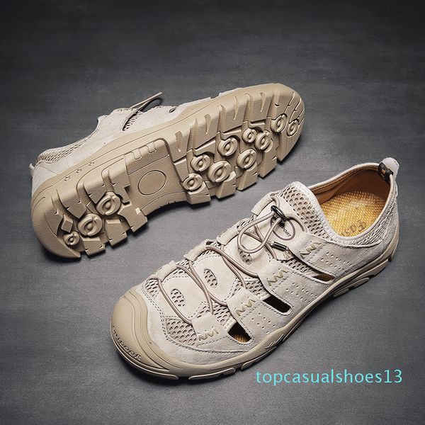 men shoes mens sandals summer genuine leather outdoor hiking casual water shoes men beach sandal sandalias hombre t31, Black
men shoes mens sandals summer genuine leather outdoor hiking casual water shoes men beach sandal sandalias hombre t31, Black