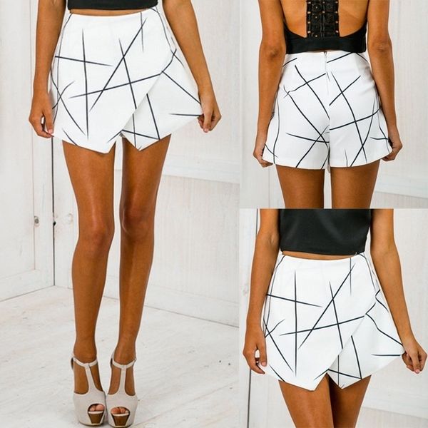 summer cotton shorts women casual fashion elegant wide-leg short pants mid waist elastic white shorts irregular pattern, White;black
summer cotton shorts women casual fashion elegant wide-leg short pants mid waist elastic white shorts irregular pattern, White;black