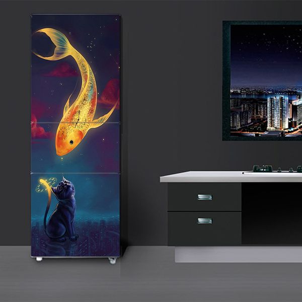 wholesale fish and cat selfadhesive dishwasher refrigerator e sticker kid's art fridge door cover wallpaper
wholesale fish and cat selfadhesive dishwasher refrigerator e sticker kid's art fridge door cover wallpaper
