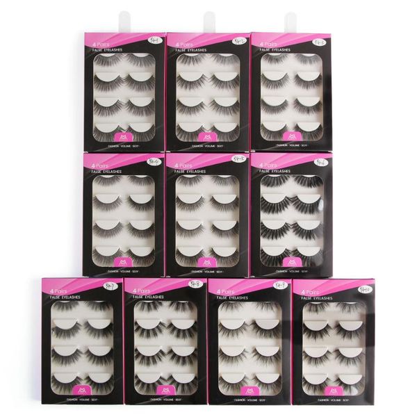 4 pairs mink eyelashes fake lashes long makeup eyelash extension cruelty natural 3d mink lashes for beauty
4 pairs mink eyelashes fake lashes long makeup eyelash extension cruelty natural 3d mink lashes for beauty