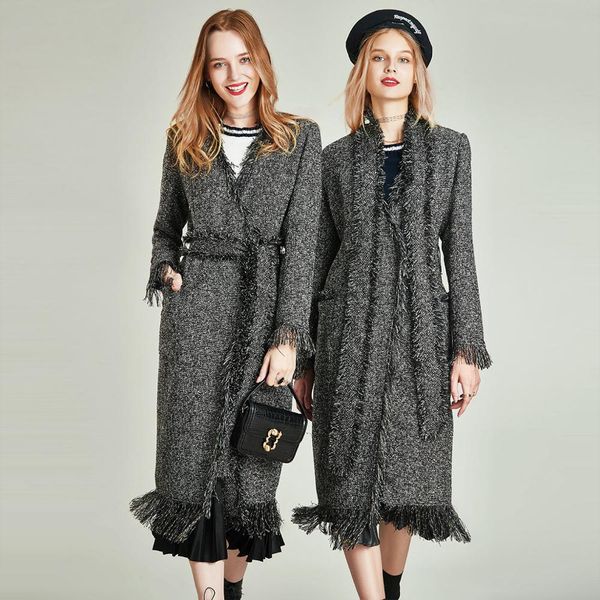 havva 2019 autumn and winter new windbreaker women's midi knee-length coat british style coat female gray trench w5028, Tan;black
havva 2019 autumn and winter new windbreaker women's midi knee-length coat british style coat female gray trench w5028, Tan;black