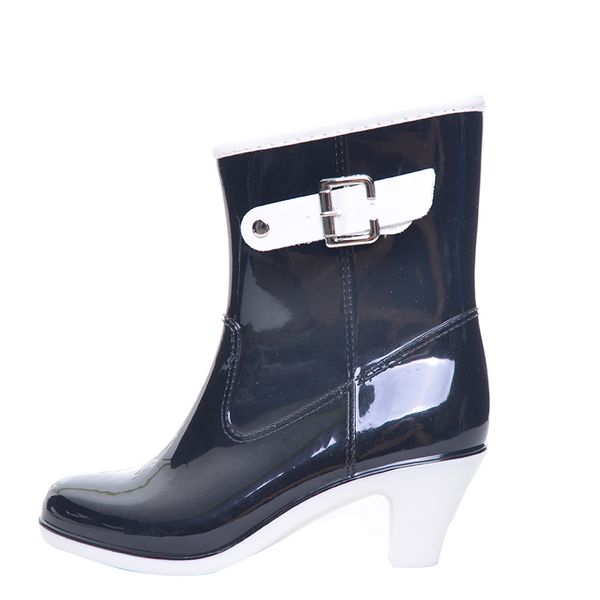 tangnest new buckle design women rainning shoes mid-calf women rainboots fashion rubber waterproof thick heel boots xwx2952, Black
tangnest new buckle design women rainning shoes mid-calf women rainboots fashion rubber waterproof thick heel boots xwx2952, Black