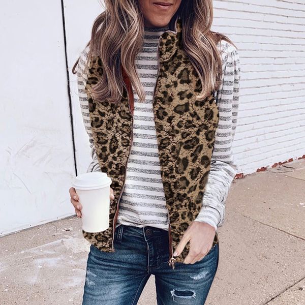 women vests 2019 new fashion plush teddy outwear sleeveless vest jacket casual autumn winter pocket coat colete feminino, Black;white
women vests 2019 new fashion plush teddy outwear sleeveless vest jacket casual autumn winter pocket coat colete feminino, Black;white
