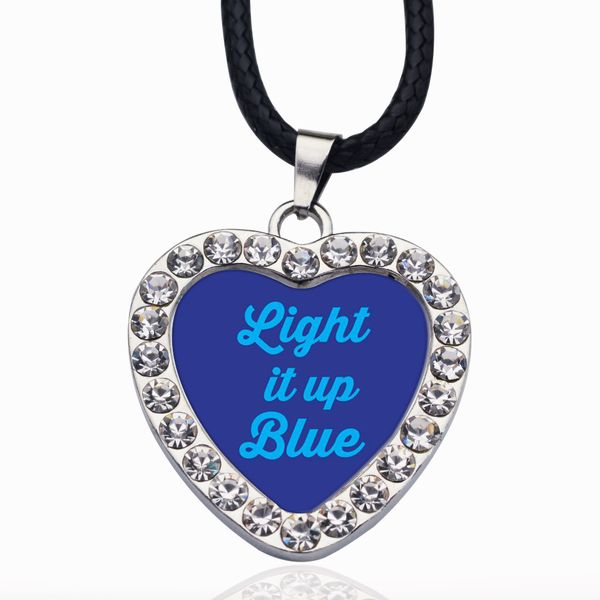 light it up autism awareness circle charm crystal pendant necklaces for women vintage charm choker necklace party jewelry gift, Bronze;silver
light it up autism awareness circle charm crystal pendant necklaces for women vintage charm choker necklace party jewelry gift, Bronze;silver