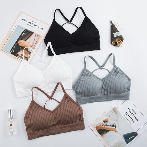 seamless sports bra back cross wrapped bralette running yoga gym crop women push up sport bra sujetador deportivo, White;black
seamless sports bra back cross wrapped bralette running yoga gym crop women push up sport bra sujetador deportivo, White;black