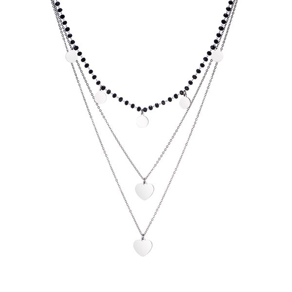elegant heart charms 3 layered chokers necklaces for women 100% stainless steel trendy female party girl beach wear jewelry 2019, Golden;silver
elegant heart charms 3 layered chokers necklaces for women 100% stainless steel trendy female party girl beach wear jewelry 2019, Golden;silver