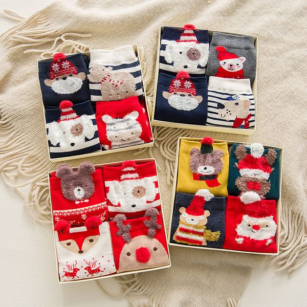 4 pairs cute women lovely christmas socks cartoon style fashion cotton printing socks floor christmas gift for family
4 pairs cute women lovely christmas socks cartoon style fashion cotton printing socks floor christmas gift for family