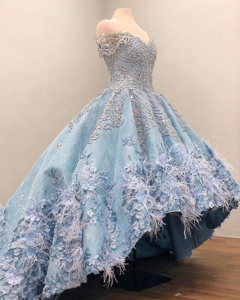 2019 high low quinceanera dresses off the shoulder 3d floral appliqued beads ball gown girls pageant dress formal prom gowns crystal, Blue;red
2019 high low quinceanera dresses off the shoulder 3d floral appliqued beads ball gown girls pageant dress formal prom gowns crystal, Blue;red