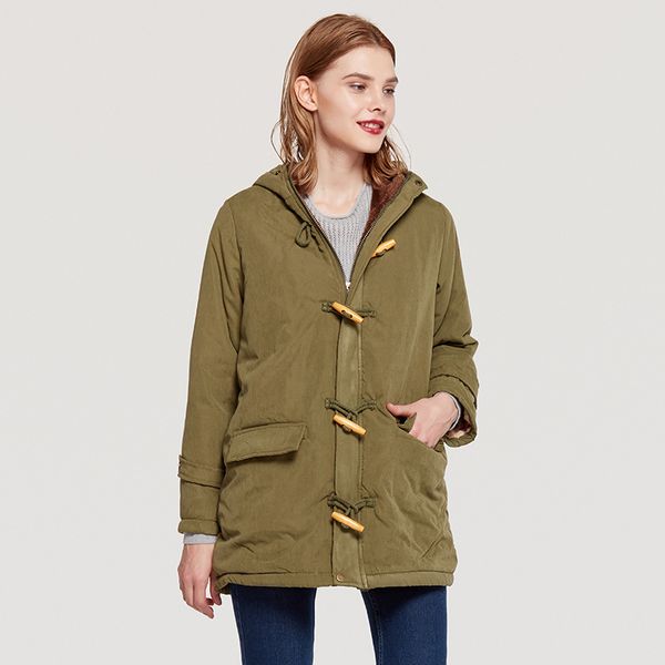 shibever winter warm jacket coat women parka horn button hooded fleece lining long jacket pocket parka women outwear coat adr145, Black
shibever winter warm jacket coat women parka horn button hooded fleece lining long jacket pocket parka women outwear coat adr145, Black