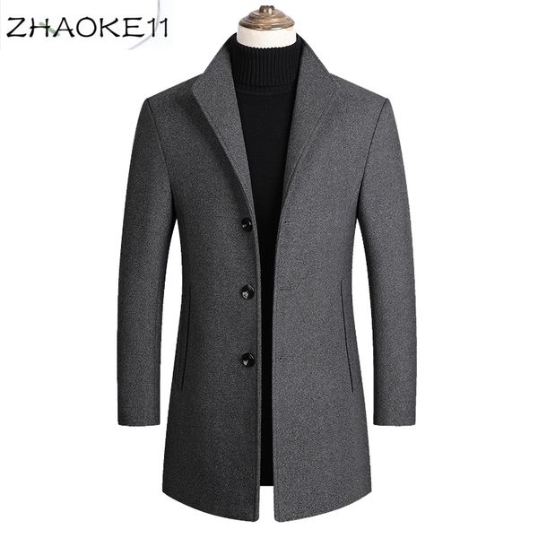 2020 men's jacket casual mid-length lapel wool trench coat slim new solid color men's wool jacket luxury clothing, Black
2020 men's jacket casual mid-length lapel wool trench coat slim new solid color men's wool jacket luxury clothing, Black