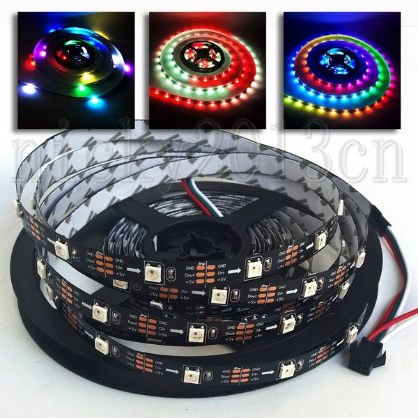 5v ws2812b ic 5050 rgb led pixel flexible strip light tape 5m 150leds individual addressable magic full color change chasing black pcb ip20
5v ws2812b ic 5050 rgb led pixel flexible strip light tape 5m 150leds individual addressable magic full color change chasing black pcb ip20