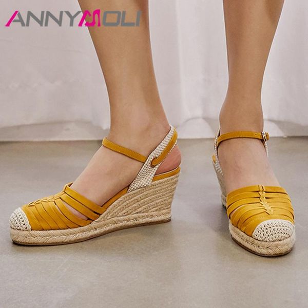 annymoli espadrille wedge high heels pumps slingbacks women shoes kid suede round toe shoes ladies summer party footwear white, Black
annymoli espadrille wedge high heels pumps slingbacks women shoes kid suede round toe shoes ladies summer party footwear white, Black