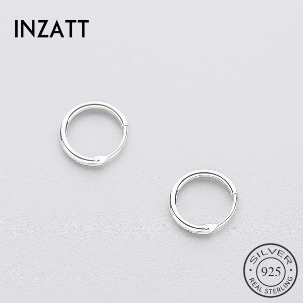 inzareal 925 sterling silver minimalist smooth round hoop earrings fine jewelry personality accessories black white color, Golden;silver
inzareal 925 sterling silver minimalist smooth round hoop earrings fine jewelry personality accessories black white color, Golden;silver