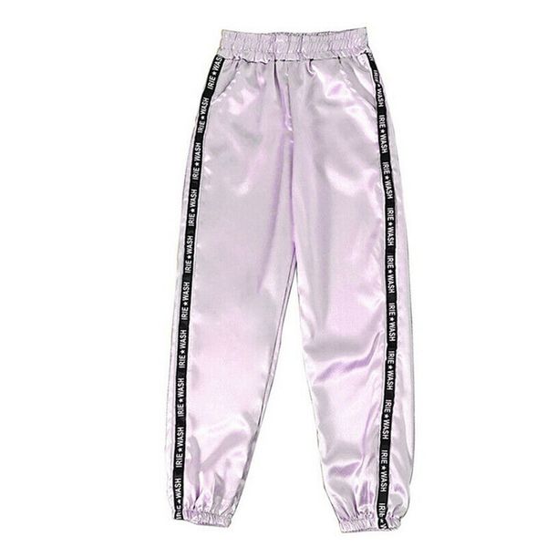 fashion women letter pocket elastic waist reflective sport ribbon trousers soft pants calf length pants for women aug 21, Black;white
fashion women letter pocket elastic waist reflective sport ribbon trousers soft pants calf length pants for women aug 21, Black;white