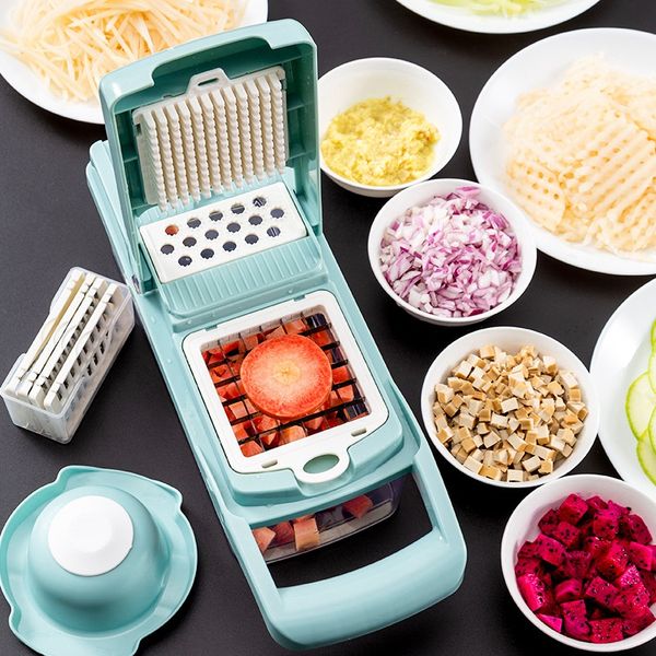 8Pcs Manual Blade Set Manual Fruits Vegetables Slicer Cutter with Cleaning Brush Storage Box Kitchen Tools Potato Garlic Peeler
8Pcs Manual Blade Set Manual Fruits Vegetables Slicer Cutter with Cleaning Brush Storage Box Kitchen Tools Potato Garlic Peeler