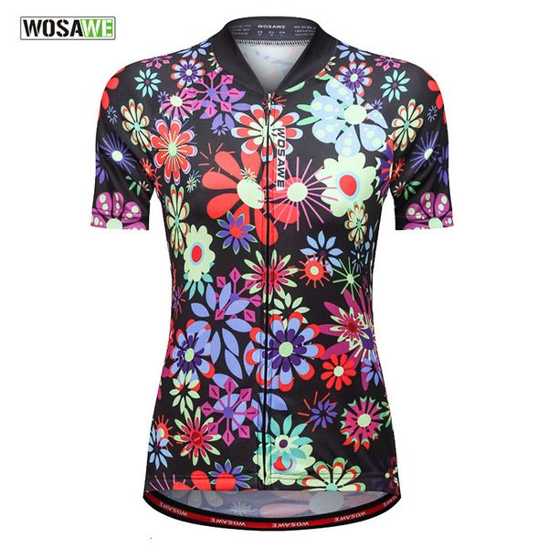 Wosawe A Mountain Country Bicycle Cycling Wear Short Sleeve Jacket Bicycle Serve Bicycle Take A Ride Woman