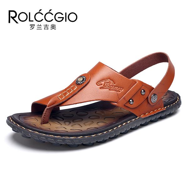 rolccgio men's beach sandals casual massage insole sandals slipper men cowhide beach shoes man antiskid and durable, Black
rolccgio men's beach sandals casual massage insole sandals slipper men cowhide beach shoes man antiskid and durable, Black