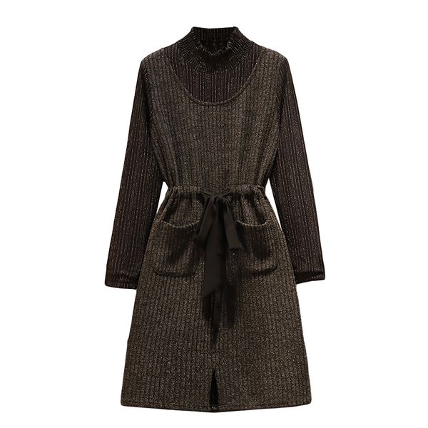2019 winter sweaters dress korean version large size plus size long sleeve high waist midi long dresses women outerwear ta2103, Black;gray
2019 winter sweaters dress korean version large size plus size long sleeve high waist midi long dresses women outerwear ta2103, Black;gray