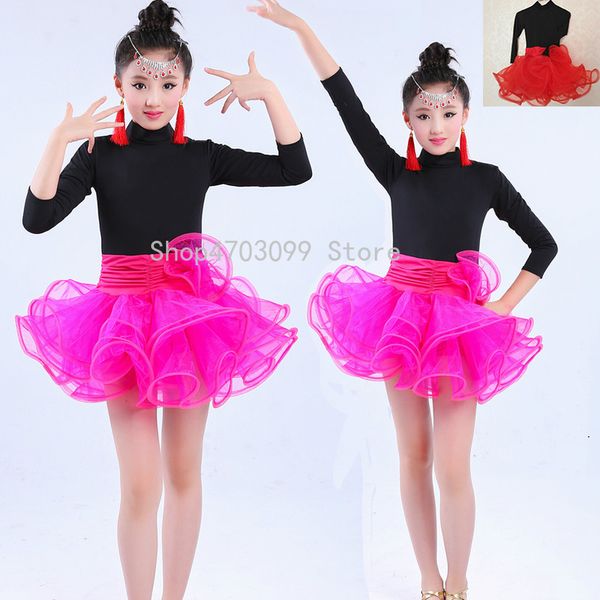 2019 new models children's latin dance practice clothes girls autumn and winter new latin dance dress children's game costume, Black;red
2019 new models children's latin dance practice clothes girls autumn and winter new latin dance dress children's game costume, Black;red