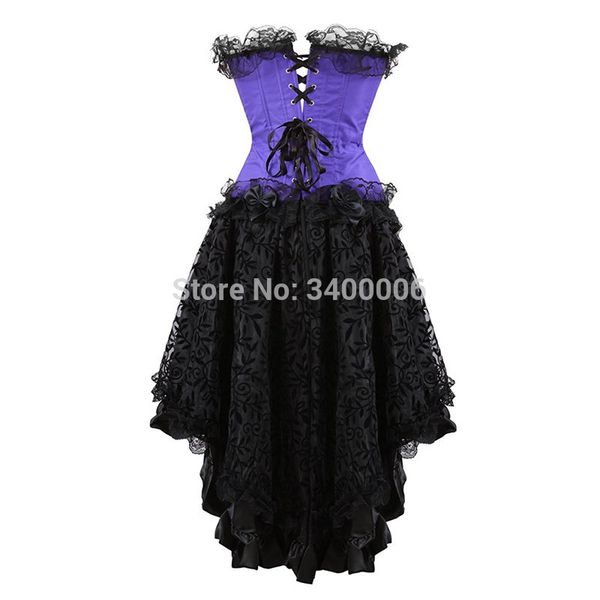 victorian corset dress gothic cosplay costume halter corset for women vintage corset bustier skirt fashion plus size purple, Black;white
victorian corset dress gothic cosplay costume halter corset for women vintage corset bustier skirt fashion plus size purple, Black;white
