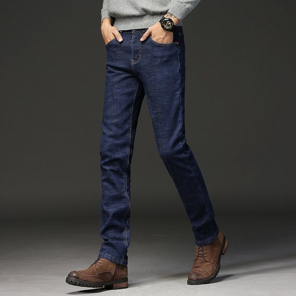 spring and autumn new style business men's wear straight-cut men's jeans medium waist elasticity youth jeans long trousers, Blue
spring and autumn new style business men's wear straight-cut men's jeans medium waist elasticity youth jeans long trousers, Blue