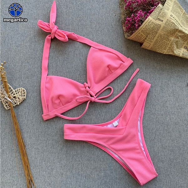bandeau micro bikini swimwear pink high waist bathing suit women triangle halter bikini push up backless lace up swimsuit, White;black
bandeau micro bikini swimwear pink high waist bathing suit women triangle halter bikini push up backless lace up swimsuit, White;black
