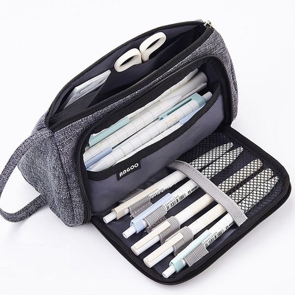 bag large capacity pencil case pen bags pouch holder makeap case storage bag simple canvas pockets women men zipper bags
bag large capacity pencil case pen bags pouch holder makeap case storage bag simple canvas pockets women men zipper bags